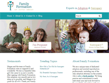 Tablet Screenshot of familyformation.com